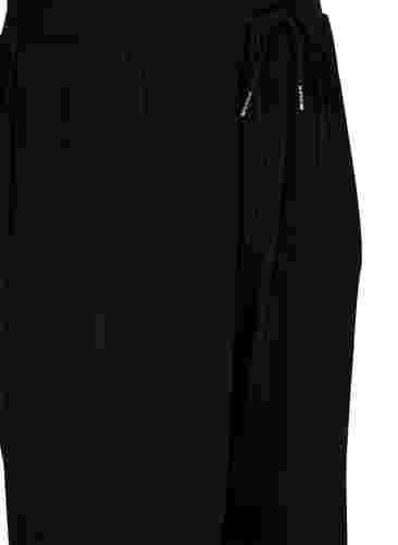 Kropatut culottes-treenihousut, Black, Packshot image number 2