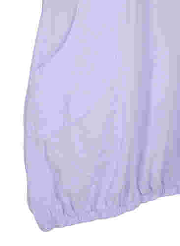 Lyhythihainen puuvillamekko, Lavender, Packshot image number 3