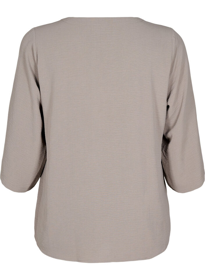 Pusero 3/4-hihoilla, Beige, Packshot image number 1