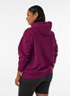 Huppari rintaprintill&auml;, Violetti, Model image number 2