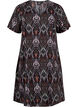FLASH – V-pääntiemekko printillä, Black Rose Ethnic, Packshot image number 0