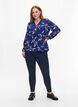 FLASH – Pitkähihainen pusero painatuksella, Navy Blazer Flower, Model image number 2
