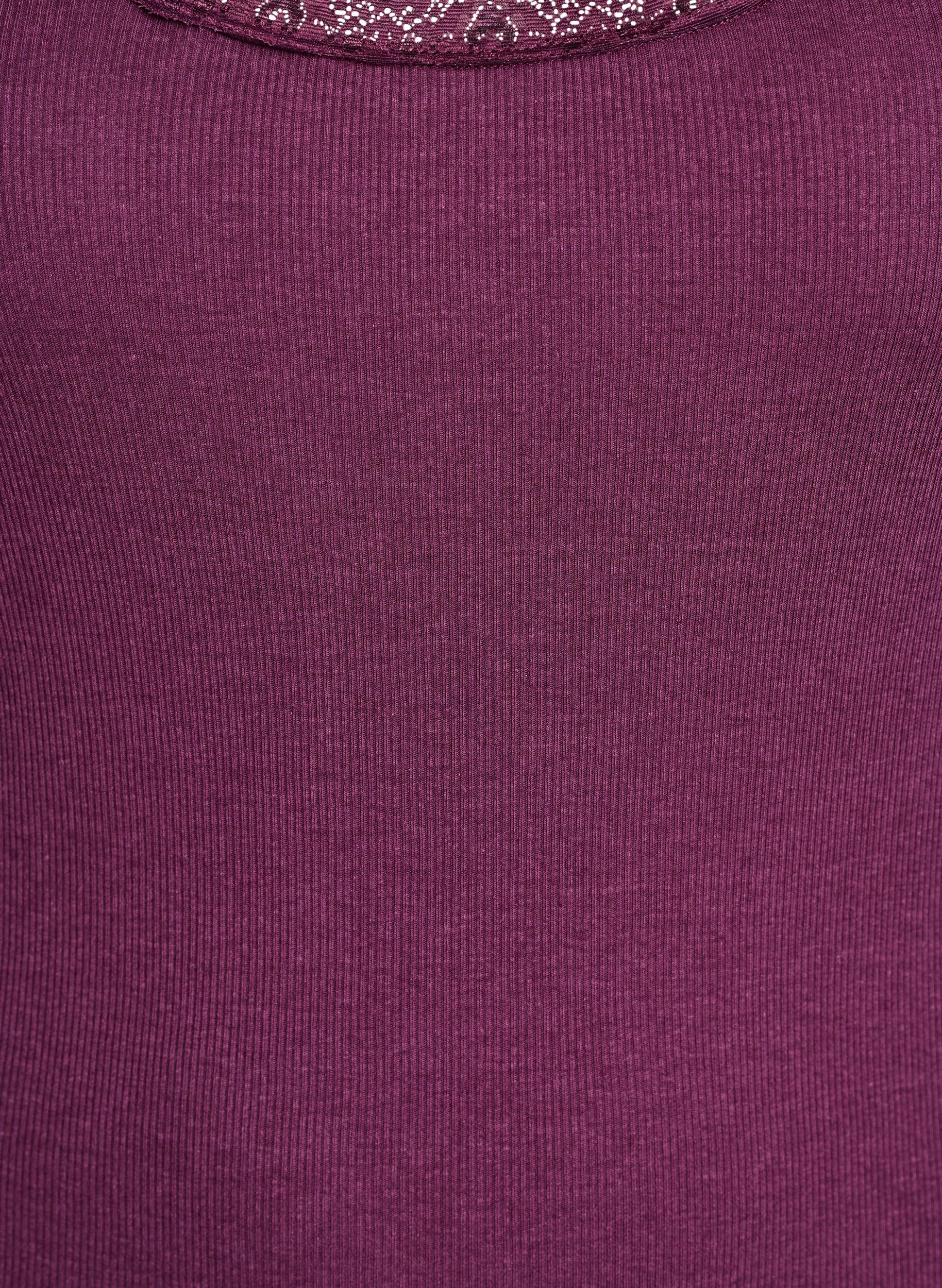 Zizzi Pitsikoristeinen yl&auml;osa, Tumma Bordeaux, Packshot image number 2