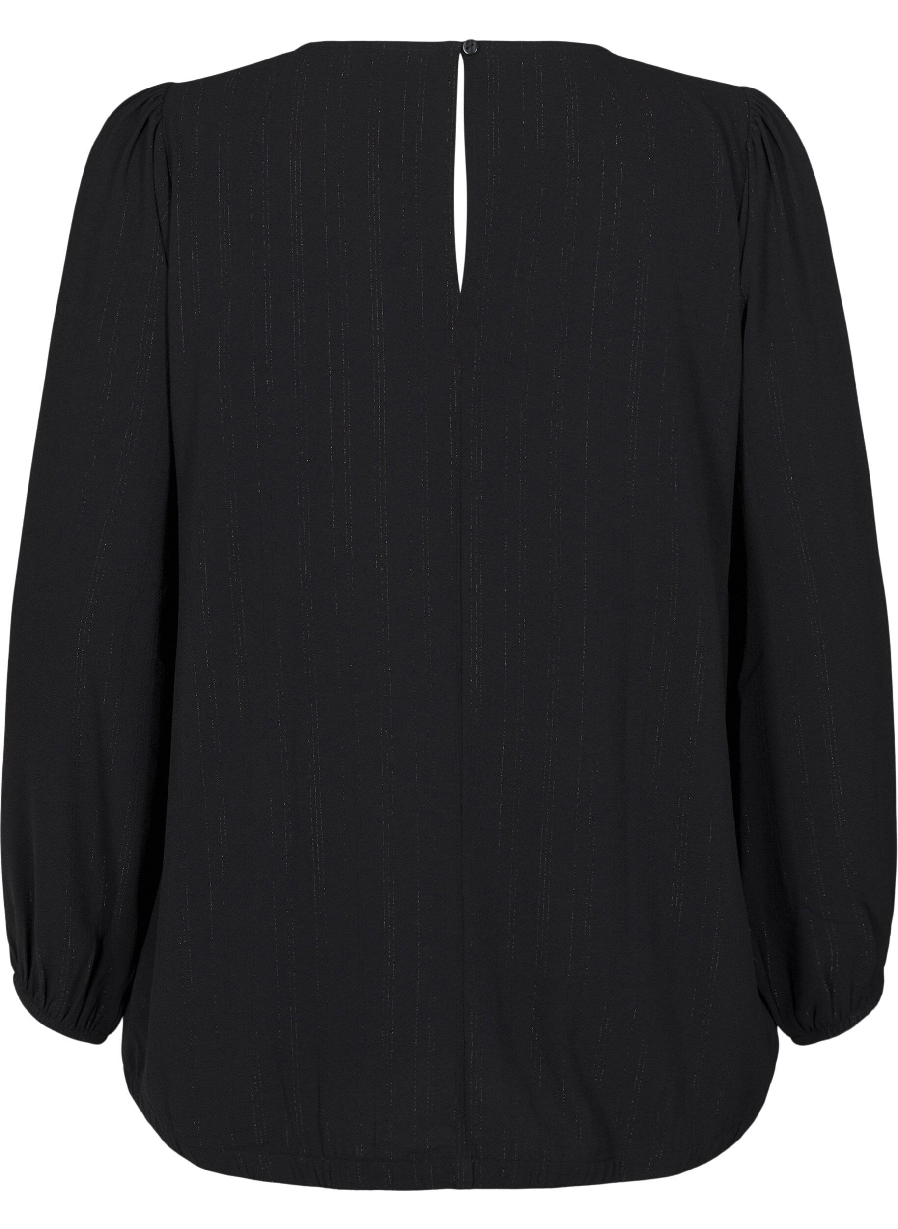 Zizzi Pusero, jossa on hopeakimalletta, Musta, Packshot image number 1