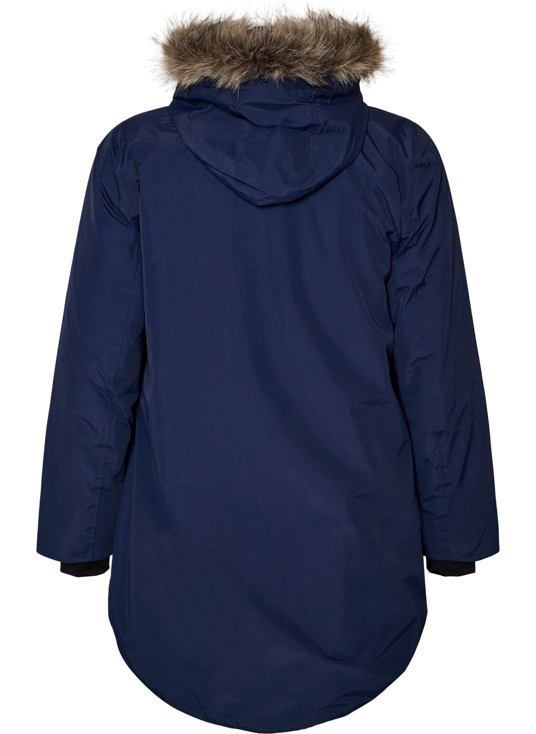 ZizziVedenpit&auml;v&auml; hupullinen parka, Sininen, Packshot image number 1