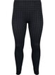 Saumattomat leggingsit kukonaskelkuosilla, Black w. Dark Grey, Packshot image number 0