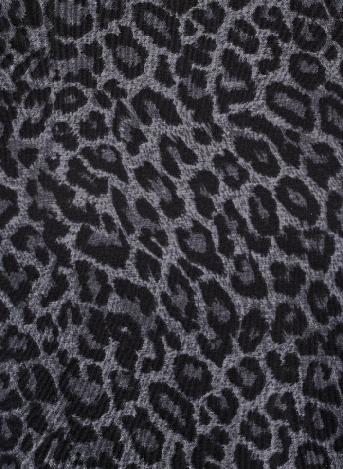 Pitkähihainen mekko, jossa pyöreä pääntie ja seeprapainatus, Dark Grey Leo, Packshot image number 2