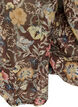 Kukkakuviollinen pusero ja pallohihat, Ruskea, Packshot image number 3
