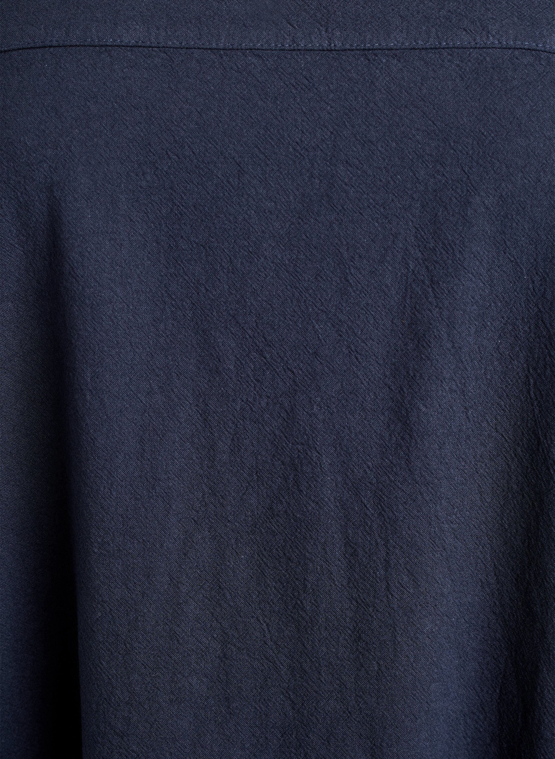 Zizzi Lyhythihainen puuvillamekko, Sininen, Packshot image number 2