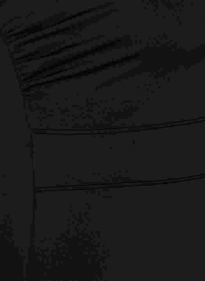 Uimapuku v-pääntiellä ja mesh-kankaalla, Black, Packshot image number 3