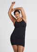 Shapewear-mekko ohuilla olkaimilla, Musta, Model image number 2