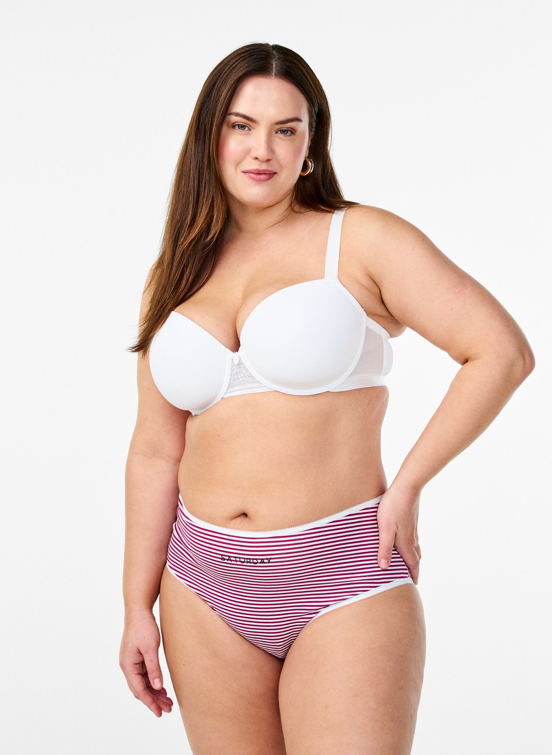 Zizzi7 kpl paketti pikkuhousuja, joissa normaali vy&ouml;t&auml;r&ouml;, Sininen, Model image number 0