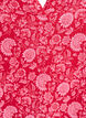 Lyhyt A-linjainen mekko puuvillamusliinista, Punainen, Packshot image number 2