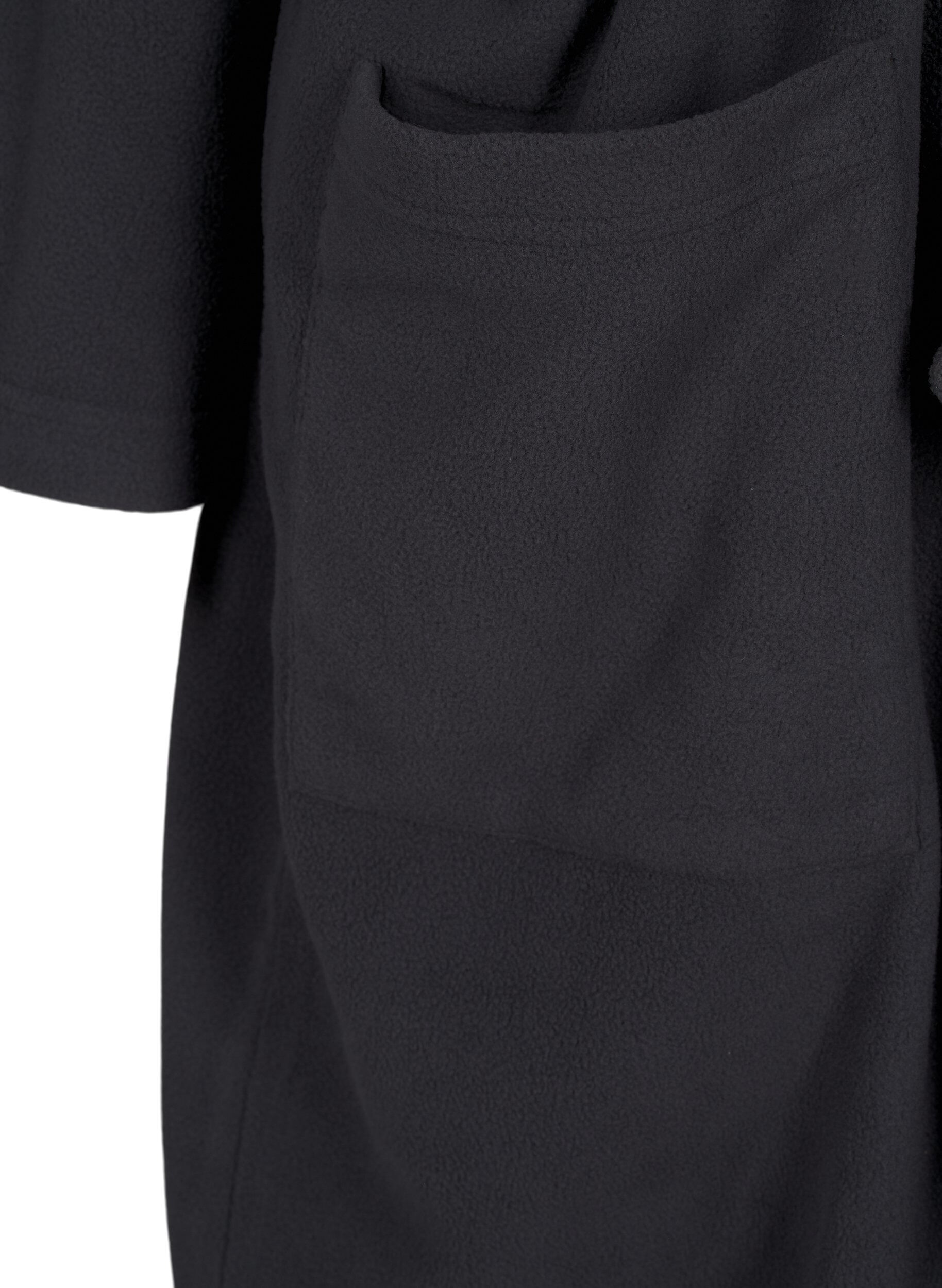 Zizzi Hupullinen vetoketjulla suljettava aamutakki, Harmaa, Packshot image number 3