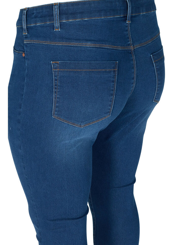 Jeggingsit puuvillasekoitteesta, Blue denim, Packshot image number 3