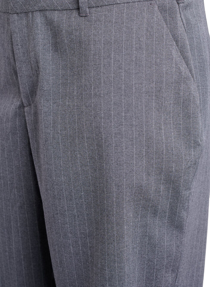 Raidalliset Bermuda-shortsit rennolla istuvuudella, Harmaa, Packshot image number 2