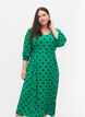 Viskoosinen midimekko pilkuilla, Jolly Green Dot AOP, Model image number 2