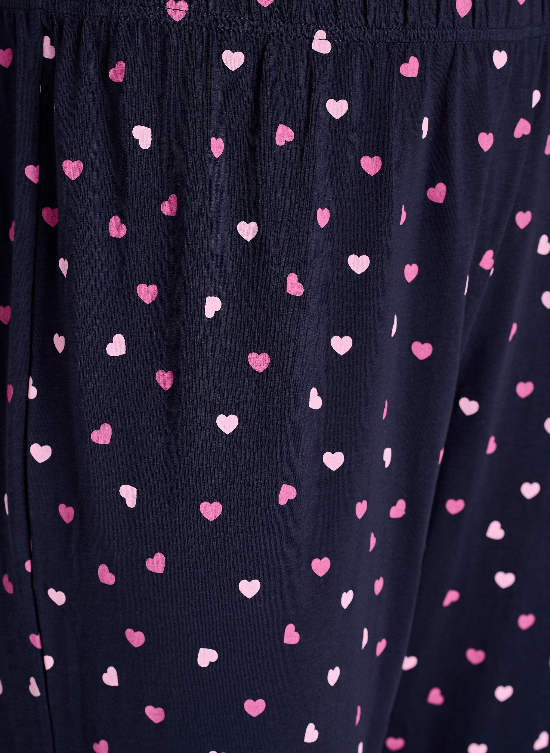 Zizzi Painetut pyjamahousut, Sininen, Packshot image number 2