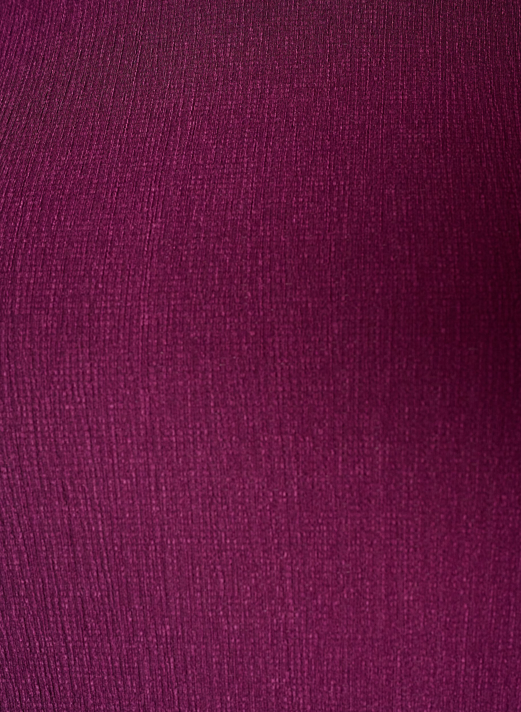 ZizziJerseypusero, jossa ep&auml;symmetrinen pitsireunus, Violetti, Packshot image number 2