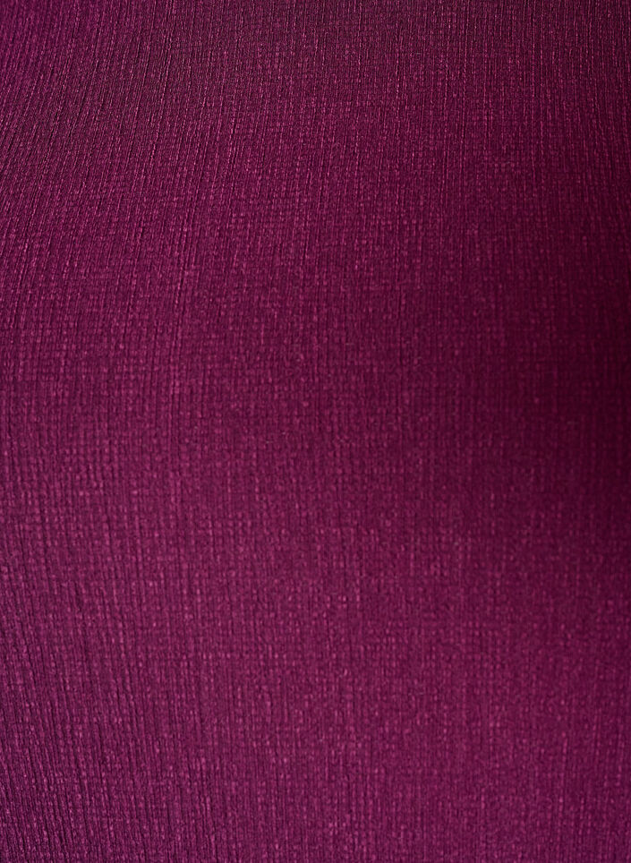 Jerseypusero, jossa ep&auml;symmetrinen pitsireunus, Violetti, Packshot image number 2