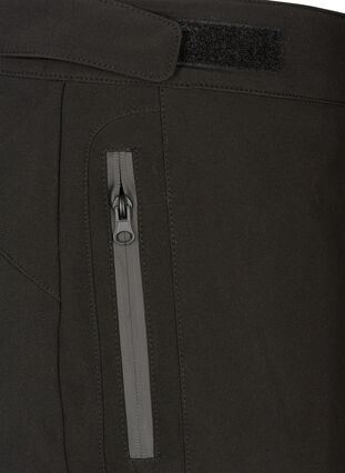 Softshell-housut säädettävällä tarralla, Black, Packshot image number 3