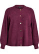 Neuletakki pehme&auml;st&auml; neuleesta kullanv&auml;risill&auml; napeilla, Punainen, Packshot image number 0