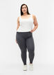 Harmaat meleeratut leggingsit, Dark Grey Melange, Model image number 2