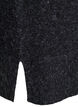 Lyhyt neulemekko aaltoilevalla helmalla ja halkioilla, Harmaa, Packshot image number 3
