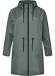 Kevyt hupullinen parka, Vihre&auml;, Packshot image number 0