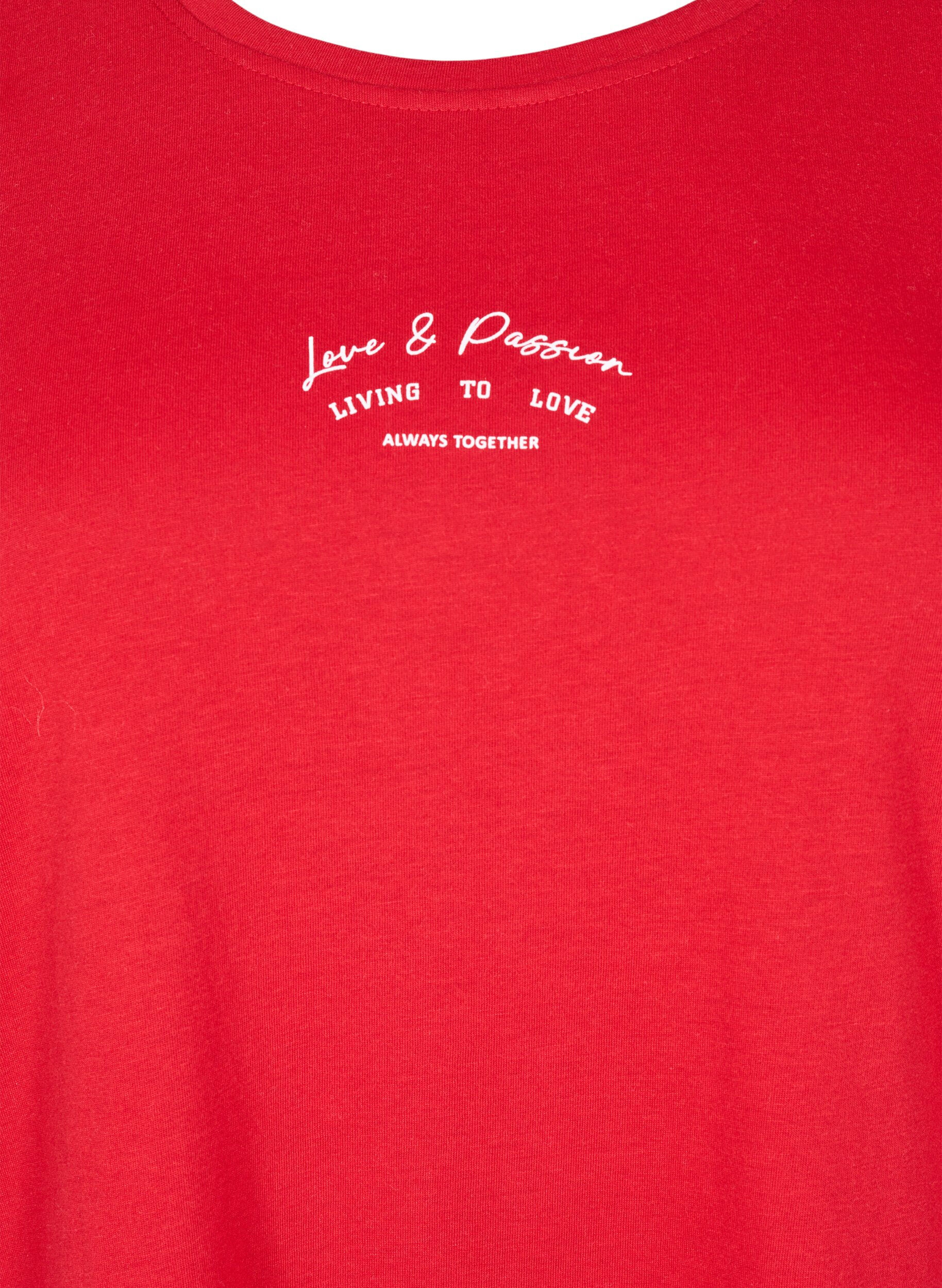 Zizzi FLASH - T-paita motiivilla, Punainen, Packshot image number 2