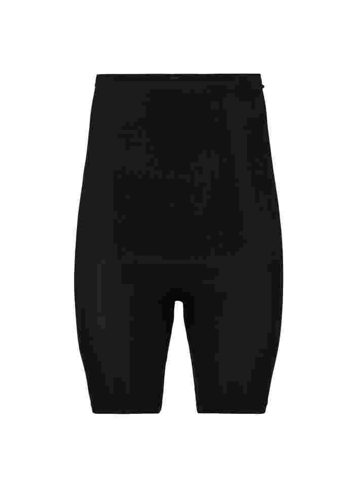Korkeavyötäröiset shapewear-shortsit, Black, Packshot image number 0