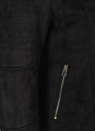 Keinomokkainen takki, Black, Packshot image number 3