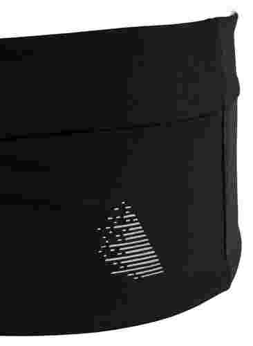 Juoksuvyö vetoketjutaskuilla, Black, Packshot image number 2