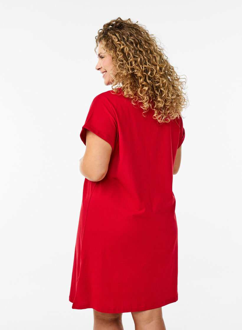 2-pack T-paitamekko lyhyill&auml; hihoilla, Punainen, Model image number 2