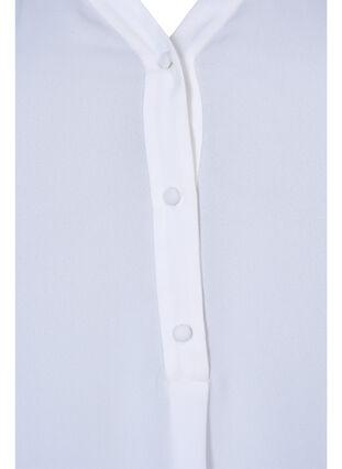 Pitkähihainen pusero nappikiinnittyksellä, Bright White, Packshot image number 2