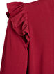 Lyhyt mekko r&ouml;yhel&ouml;ill&auml; ja kimalteella, Tumma Bordeaux, Packshot image number 3