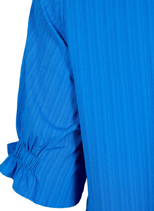 Raidallinen pusero 1/2-hihoilla, Victoria blue, Packshot image number 3