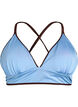 K&auml;&auml;nnett&auml;v&auml; bikinitoppi V-p&auml;&auml;ntiell&auml; ja ristiselk&auml;olkaimilla, Ruskea, Packshot image number 3