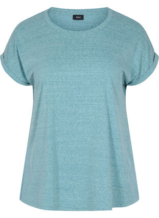 Meleerattu puuvillainen t-paita, Dragonfly Melange, Packshot image number 0
