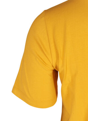 Basic t-paita, Mineral Yellow, Packshot image number 3