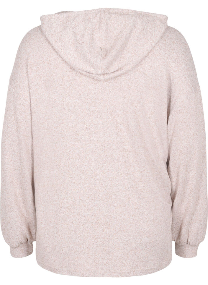 Meleerattu pusero hupulla, Natural Mel., Packshot image number 1