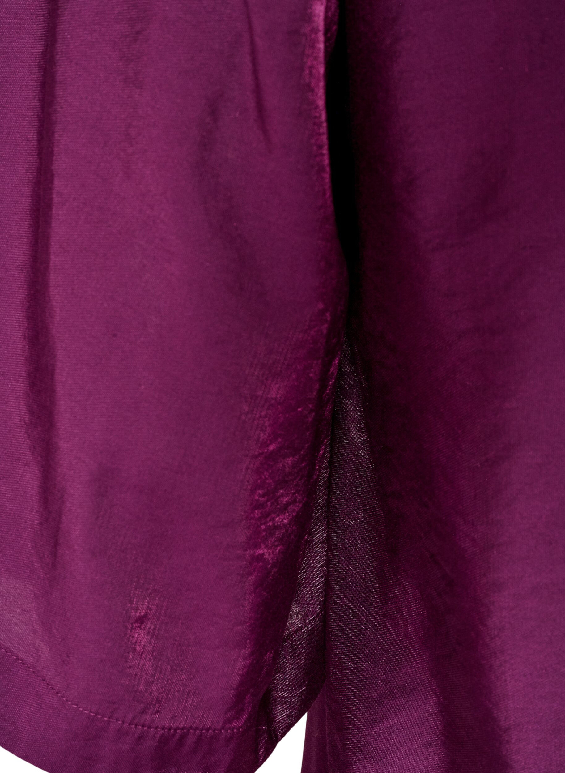 ZizziKiilt&auml;v&auml; tunika V-p&auml;&auml;ntiell&auml; ja 3/4-hihoilla, Violetti, Packshot image number 3