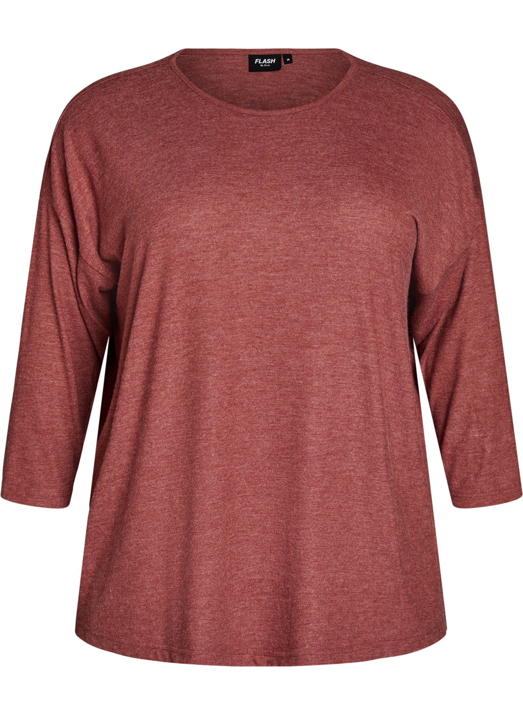 ZizziJerseypusero 3/4-hihoilla, Punainen, Packshot image number 0