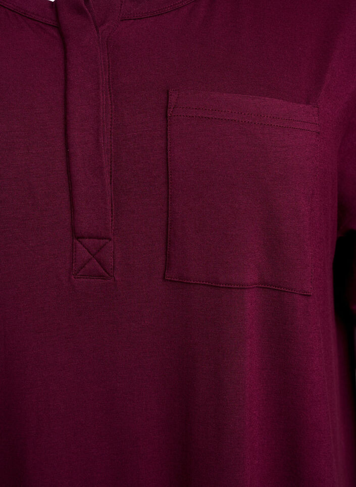 Lyhythihainen yöpaita viskoosista, Fig, Packshot image number 2