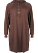 Pitkähihainen collegemekko hupulla, Chocolate M. Mél., Packshot image number 0