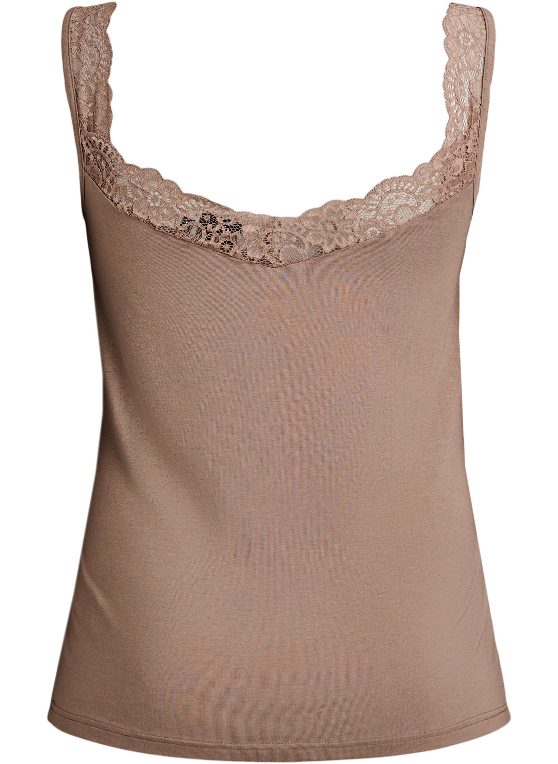 ZizziPitsireunainen viskoositoppi, Beige, Packshot image number 1
