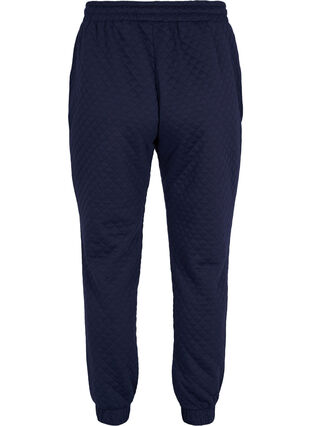 Kuvioidut housut nyörillä ja taskuilla, Navy Blazer, Packshot image number 1