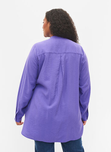 Pitkä paita kauniissa väreissä, Purple Block, Model image number 1
