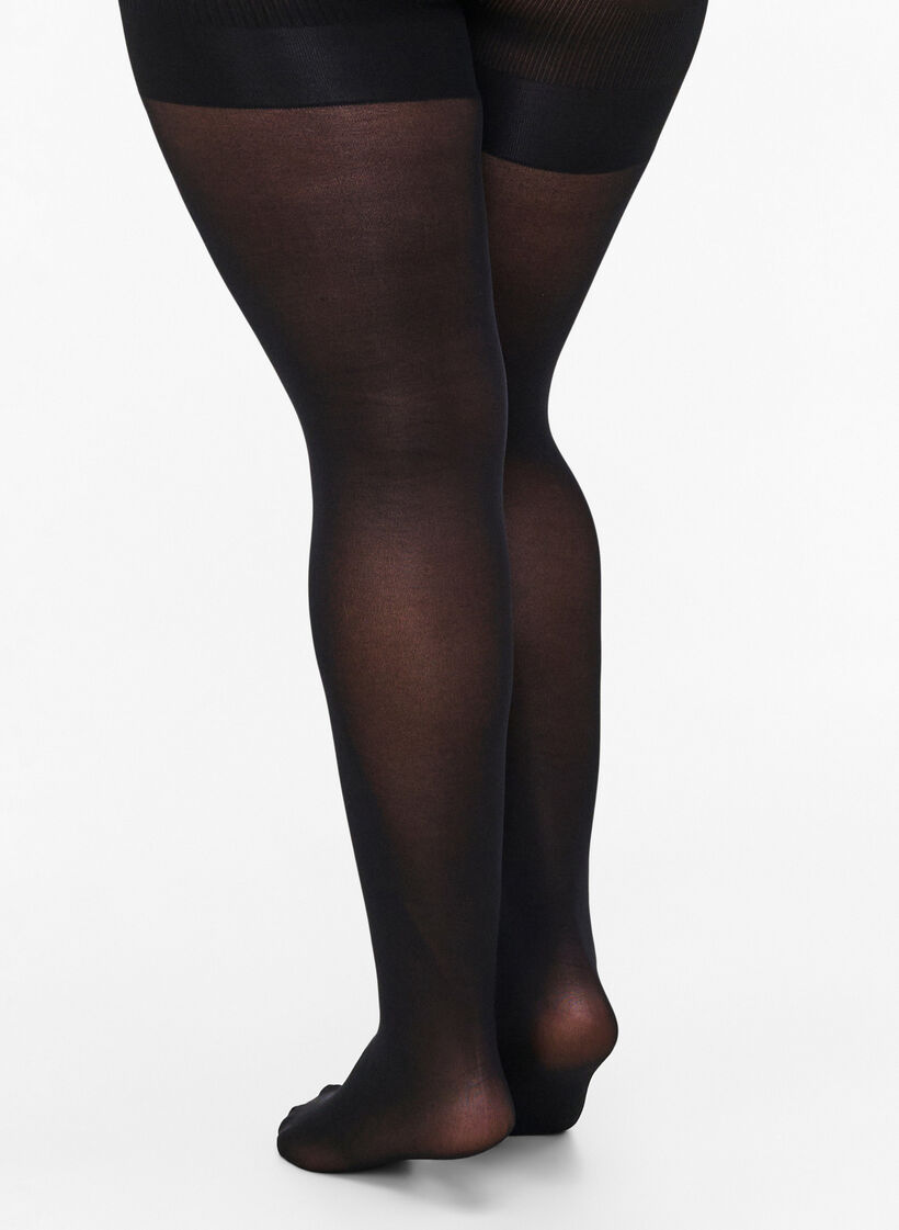 Sukkahousut 40 denieri&auml; push up -efektill&auml;, Musta, Model image number 1
