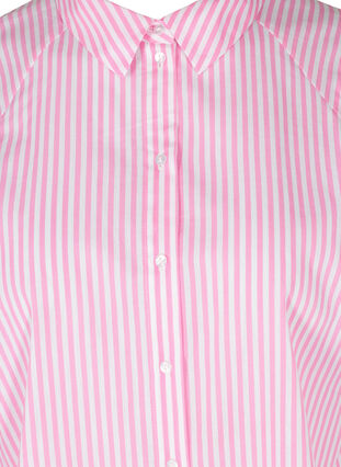 Raidallinen puuvillapaita, White/ Pink Stripe, Packshot image number 2